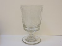Lot 307 - A large Sunderland glass rummer