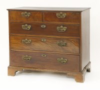 Lot 591 - A George III mahogany chest