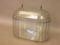 Lot 501 - A leaded glass terrarium
