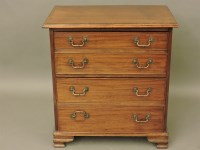 Lot 669 - A 19th century mahogany chest of drawers