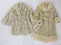 Lot 486 - A blonde astrakhan coat