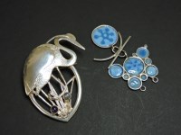 Lot 87 - A Scottish silver and enamel pendant