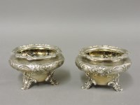 Lot 218 - A pair of Victorian silver salts