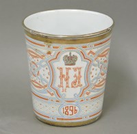 Lot 237 - An 1896 Russian Coronation enamel 'Cup of Sorrows'