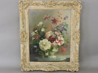 Lot 533 - Barbara Shaw (b.1924)
A STILL LIFE OF FLOWERS IN A VASE
Signed and dated 1958