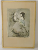 Lot 562 - Leonor Fini
'Le Couple'
Lithograph printed in colours