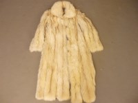 Lot 381 - A white fox fur coat