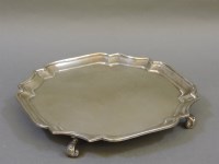 Lot 222 - A silver salver