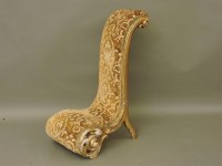 Lot 800 - A 19th century French gilt prie dieu chair