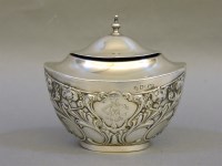 Lot 225 - A silver tea caddy