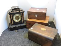 Lot 360 - Three Victorian work boxes