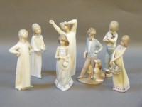 Lot 324 - Seven assorted Lladro figures of young children