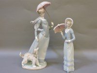 Lot 504 - Two large Lladro figures
