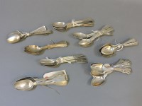 Lot 152 - A collection of silver teaspoons