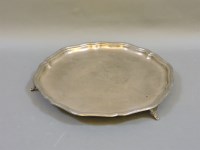 Lot 212 - A silver salver