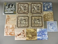 Lot 277 - A collection of printed Victorian tiles