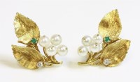 Lot 425 - A pair of 18ct gold