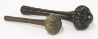 Lot 80 - A Fijian hardwood 'ula' or throwing club