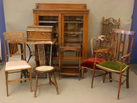 Lot 706 - An oak glazed bookcase