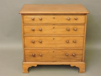 Lot 744 - A 19th century mahogany chest of drawers