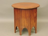 Lot 667 - A walnut side table