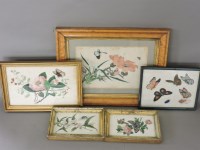 Lot 520 - Five Chinese pith paper paintings