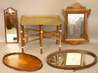 Lot 666 - An Edwardian inlaid tray