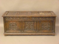 Lot 631 - An early 18th century coffer