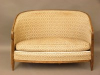 Lot 630 - A Victorian stained beech two seater settee