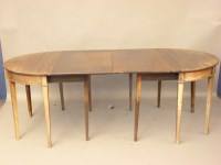 Lot 713 - A George III mahogany 'D' end dining table