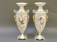 Lot 306 - A pair of Royal Crown Derby porcelain vases