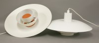 Lot 446 - A near pair of Louis Poulsen PH4 hanging light pendants