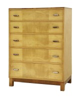 Lot 214 - An Art Deco birch chest