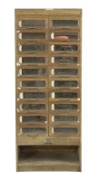 Lot 234 - An oak-fronted haberdashery cabinet