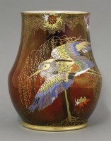 Lot 126 - A Carlton Ware baluster vase