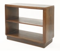 Lot 153 - An Art Deco walnut and rosewood free-standing open serving table