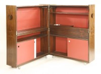 Lot 462 - A Danish rosewood bar