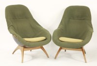 Lot 526 - A pair of Lurashell armchairs
