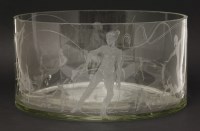 Lot 463 - A large glass bowl