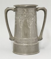 Lot 53 - A Liberty's Tudric pewter loving cup