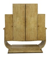 Lot 278 - An Art Deco burr walnut cocktail cabinet