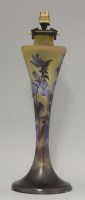 Lot 246 - A Gallé cameo glass table lamp base