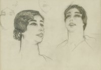 Lot 345 - Sir Gerald Festus Kelly PRA RHA (1879-1972)
STUDIES OF A YOUNG WOMAN
Pencil
13 x 18cm

Provenance: 	Christie's