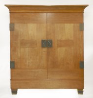 Lot 56 - A German Secessionist ash wardrobe
