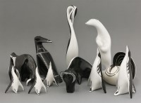 Lot 428 - Thirteen porcelain Ćmielów animals
