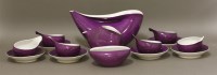 Lot 436 - A Ćmielów tea set