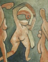 Lot 403 - John Melville (1902-1986)
THREE STANDING NUDES
Signed u.r.