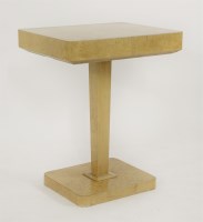 Lot 281 - An Art Deco maple lamp table