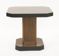 Lot 185 - An Art Deco walnut and crossbanded lamp table