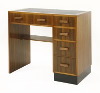 Lot 188 - An Art Deco walnut desk